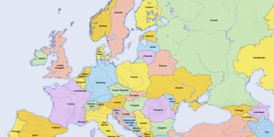 Žemėlapis Kipro ir aplinkinių šalių