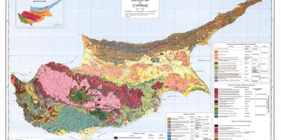 Kipras geografinis žemėlapis
